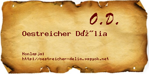 Oestreicher Délia névjegykártya